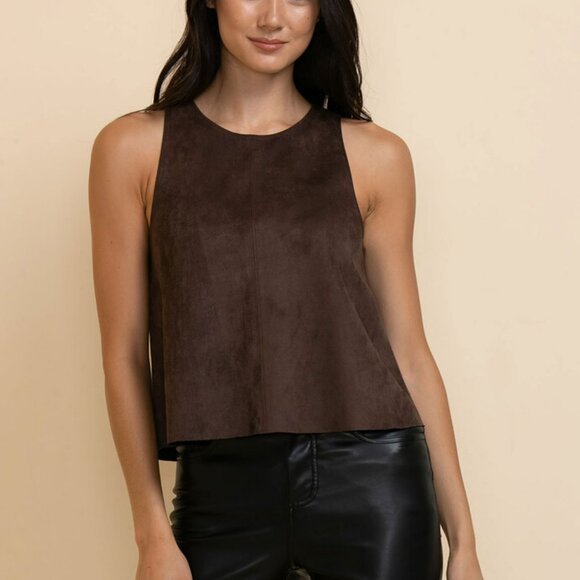 Faux Suede Tank Top - Picture 3 of 6